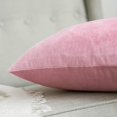 thumbnail image 2 of Paquete de 2 fundas de almohada cuadradas decorativas suaves de terciopelo, fundas de almohada para sofá, dormitorio, coche, 18 x 18 pulgadas/45 x 45 cm, rosa brillante (hy), 2 of 5