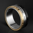 thumbnail image 5 of Mens Titanium Steel Time Ring Rotatable With Three Color Not Inlaid Ring Geometry Europe Style Durable Build Quality, 5 of 6