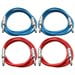 thumbnail image 2 of Seismic Audio 4 Pack of 1/4" TRS Patch Cables 6 Feet Extension Cords Jumper - Various Colors - SATRX-6-4Pack, 2 of 2