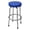 Blue, variant on Torin Swivel Bar Stool: Padded Garage/Shop Seat with Chrome Plated Legs, Black, 28.74" Tall, 18.5" Diameter