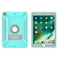 thumbnail image 2 of Allytech iPad 10.2" Case with Screen Protector Film, Heavy Duty Shockproof Kids Friendly Kicstand Full Protection Anti-scratch Back Cover Case for Apple iPad 10.2" 7th Generation, Mint/Gray, 2 of 7