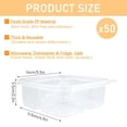 thumbnail image 2 of Reusable Lunchable Containers with Lids, Compartment Snack Containers Clear Plastic Snack Container for Kids Adults Meal Prep, Food, Snacks, Lunch, Grab and Go, 2 of 9