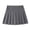 Grey, variant on Skirt for Girls Pleated Mini Skort Elastic Waist Preppy Style School Uniform Casual Daily Athletic Skirt (Khaki, 11-12 Years)