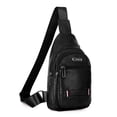 thumbnail image 3 of Bolso de pecho para hombre, moderno bolso cruzado de moda, de piel sintética, multifuncional, impermeable, antirrobo, para exteriores, 3 of 6