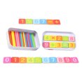 thumbnail image 4 of 1 Set Counting Number Block and Arithmetic Rods Educational Wooden Math Toys, 4 of 6