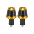thumbnail image 1 of Unique Bargains 2pcs Titanium Tone Universal 17mm Hand Grips Handlebar End Caps Plug Replacement for Motorcycle, 1 of 7