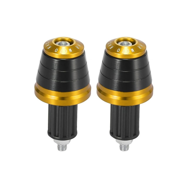 2pcs Titane Ton Universel 17mm Poignées de Guidon Embouts Bouchon de Remplacement pour Moto