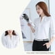 thumbnail image 5 of Camisa de gasa Blusa de gasa Manga larga Cuello alto Color puro Camisa de gasa de ajuste casual para mujer ANGGREK Otros, 5 of 8