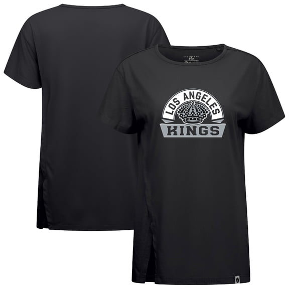 Women's Levelwear Black Los Angeles Kings Influx Banner Arch T-Shirt