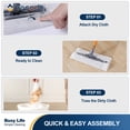 thumbnail image 7 of YOCADA Dry Mop with 10 Pcs Disposable Non-Woven Refills ,Floor & Wall Cleaning Mop ,Orange​, 7 of 7