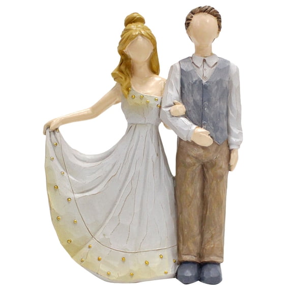 ETEREAUTY Resin Lover Sculpture Couple Figurine Romantic Desktop Home Decor Wedding Ornament