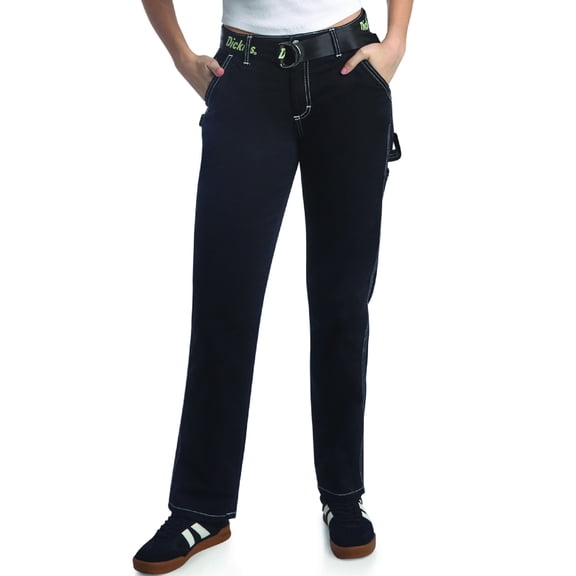 Womens Straight Leg Carpenter Work Pants, Size Down for Ideal Fit