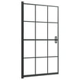 thumbnail image 2 of vidaXL Shower Enclosure ESG 31.5"x55.1" Black, 2 of 15