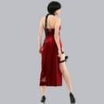 thumbnail image 4 of Women's Ada Cosplay Costume Cheongsam Style Red Dress Women Halloween Cosplay Outfit, 4 of 6