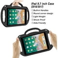 thumbnail image 3 of SUPNICE Kids Case for iPad 9.7 2018/2017- Light Weight Shockproof Handle Stand Case Cover with Shoulder Strap Lanyard for iPad 9.7 2018/2017/iPad Air/iPad Air 2,Black, 3 of 7