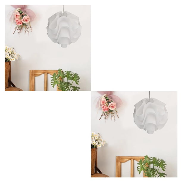 Kearding Lámpara colgante de amplia aplicación con efecto de atenuación uniforme para una pantalla de iluminación versátil para el hogar diámetro 23cm 2Conjunto