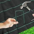 thumbnail image 4 of 50pcs Garden and Lawn Fixing Stakes U-Shaped Staple for Anti-Weed Tarpaulin, Hot-Dip Galvanised (150 mm Height), 4 of 4
