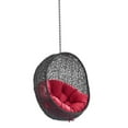 thumbnail image 2 of Modway Encase Swing Outdoor Patio Lounge Chair without Stand in Black/Red, 2 of 8