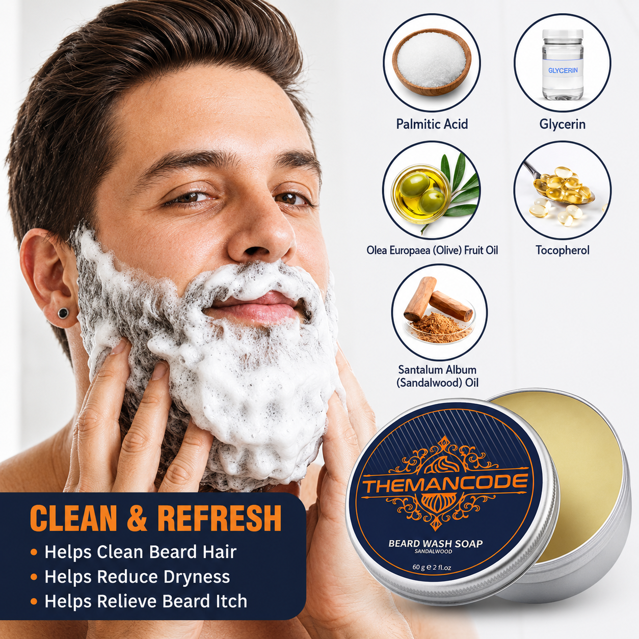 THEMANCODE Beard Care Grooming Kit Set photo 4