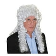 thumbnail image 1 of Perruque de Juge Blanche Chambre d'Avocat Costume d'Adulte, 1 of 1