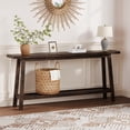 thumbnail image 1 of Kojooin 71 Inch Wood Entryway Table with Storage, Farmhouse 2-Tier Narrow Console Table for Hallway, 1 of 8