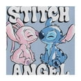 thumbnail image 5 of Disney Girls Lilo and Stitch Sweatshirt, Graphic Print Angel and Stitch Sweatshirt Light Blue - M, 5 of 5