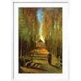 thumbnail image 2 of Art.com Autumn Tree Lined Lane Leading To a Farm House Art Print by Vincent van Gogh, White Frame Wall Art, 21" x 29", 2 of 5