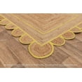 thumbnail image 5 of Scalloped Rug- Jute Rug, Jute Scalloped Rug, White Scallop Jute Rug, Bohemian Scallop Rug, Natural Jute Area Rug, Rectangular Custom Rug, 5 of 5