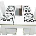 thumbnail image 4 of Ryvnso Placemats Set of 4 White Polka Dots Dining Mats Heat-Resistant Non-Slip Washable Table Mat, 4 of 8