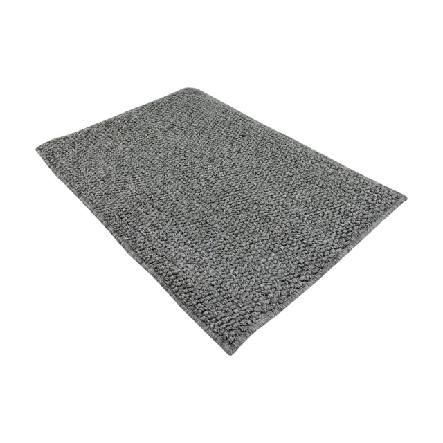 Tapete Entrada de Puerta Material Similar al Yute gris