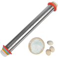 thumbnail image 1 of Rodillo ajustable con anillo marcador y medida antiadherente para masa de tarta, pizza, galletas y pasteles, 1 of 5
