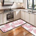 thumbnail image 3 of Kitchen Rugs Sets Of 2,White Dogs and Pioneer Flower Anti Fatigue Kitchen Mat Rugs Non Slip Washable,Decorative Kitchen Floor Mats for Kitchen,Sink,Laundry,17"x47"+17"x47", 3 of 5