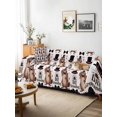 thumbnail image 3 of Happy Groundhog Day Couch Cover, Vintage Cartoon Black Hat Groundhog Sofa Cover Blanket for 1 Seat Cushion, Sectional Sofa Slipcover Furniture Protector for Living Room Bedroom 71''x91'', 3 of 9