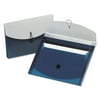 Pendaflex Four-Pocket Slide File Wallet Letter Polypropylene Blue/Silver 50965