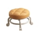 thumbnail image 4 of Asiento con ruedas, taburete con ruedas giratorio, portátil, cómodo, sofá giratorio de 360 grados, taburete de té, taburete con ruedas para el hogar, Naranja SM SunniMix Asiento de ruedas, 4 of 8