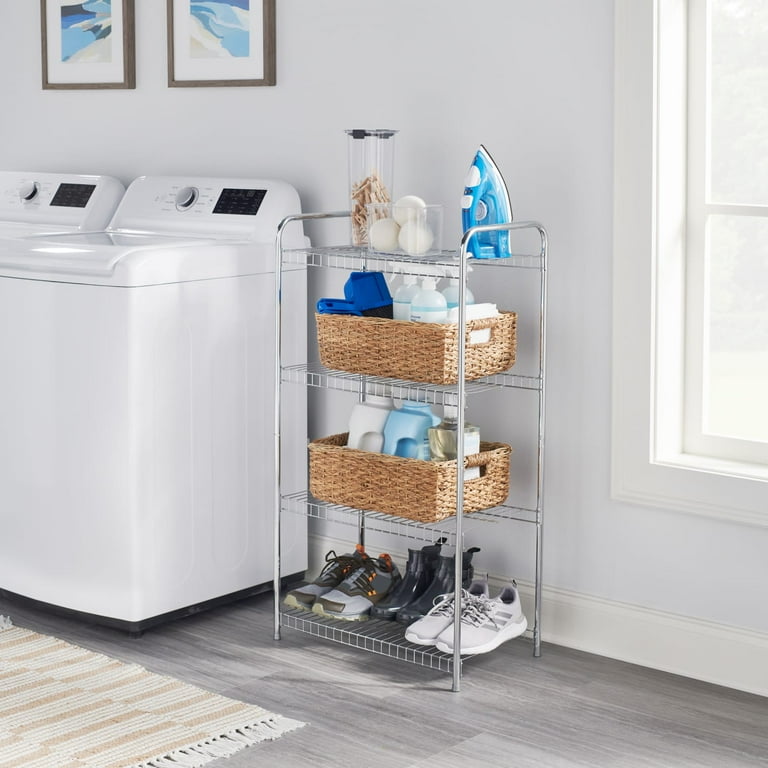 Rubbermaid Freestanding 4-Tier Multipurpose Wire Shelving Unit