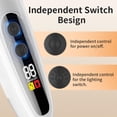 thumbnail image 3 of 2-Speed Rechargeable Cat & Dog Grooming Clipper with LED Light for Paws Ears Face Low Noise Cordless Pet Trimmer, 3 of 8