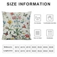 thumbnail image 5 of Awypu Spring Summer Floral Pillow Covers 18x18 Inch Sage Green Wild Flower Leaf Throw Pillows Cover Farmhouse Plant Pillowcase Outdoor Decorative Square Cushion Cover for Couch Bed Sofa Decor, 5 of 5