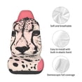 thumbnail image 4 of Naloa Pink Cheetah Art Car Seat Covers Universal Front Seat Coves for Car Accessories ,Padded Car Covers for Automotive, SUV, Truck, and Van, 4 of 5