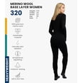 thumbnail image 3 of Merino.tech Women’s 100% Merino Wool Heavyweight 𝗕𝗮𝘀𝗲 𝗟𝗮𝘆𝗲𝗿 𝗦𝗲𝘁 Thermal Top and Bottom with Hiking Socks, 3 of 11