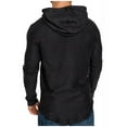 thumbnail image 6 of Mens Fashion Athletic Hoodies Sport Sweatshirt Solid Color Fleece Pullover, 6 of 7