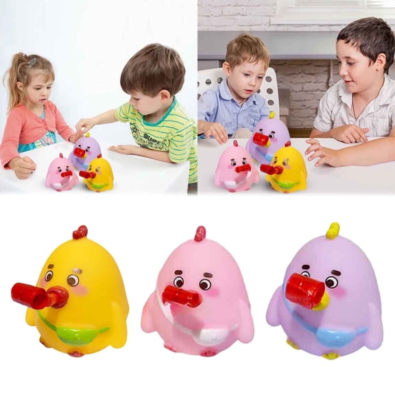 Goowood Easter Basket Stuffers for Teens Squishy Fidget Toys 3 Pack Squeeze Toys Spitting Pinching Relieving Rolling Chick Easter Gifts