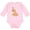 AD-Pink, variant on Easter Cute Floppy Ear Brown Bunny Boys or Girls Long Sleeve Baby Bodysuit