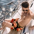 thumbnail image 2 of luoweisi Men's Beach Shorts Quick Dry Swim Trunks with Mesh Lining Flower M, 2 of 5