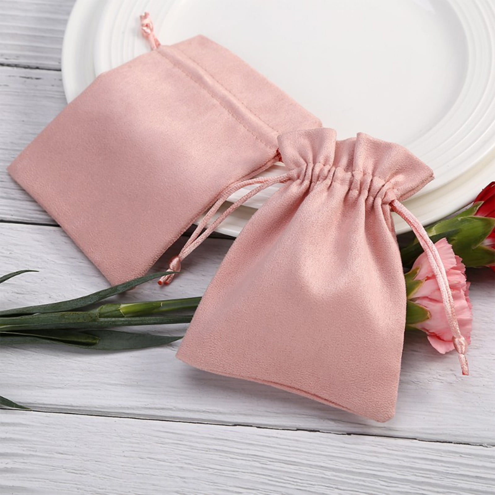 Small Velvet Gift Bags with Drawstring Drawstring Velvet Cloth Jewelry Pouches Gift Wrap Bags Repeatable Velvet Gift Bag Jewelry Bags for Party