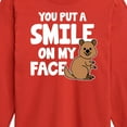 thumbnail image 3 of Instant Message - You Put A Smile On My Face - Toddler & Youth Long Sleeve Graphic T-Shirt, 3 of 6