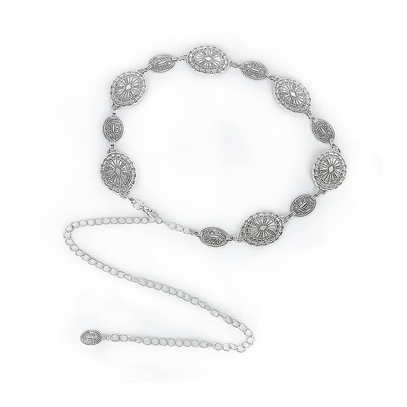 AUQ Belt,Exquisite Metal Chain Design Belts for Women,Versatile Styling Options Western Outfit for Women,Multicolor2,45