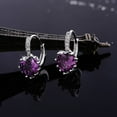 thumbnail image 1 of Trayknick Earrings Rhinestone Inlaid Heart-shape Design Alloy Heart-shape Design Leaverback Earrings for Party Gold, 1 of 13