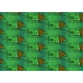thumbnail image 1 of Ahgly Company Indoor Rectangle Patterned Neon Green Area Rugs, 3' x 5', 1 of 6
