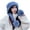 01Blue, variant on Women Fashion Casua Hat Autumn And Winter Warm Hat Knitted Cap Plus Velvet Wool Cap Winter Clearance Hats for Men Women
